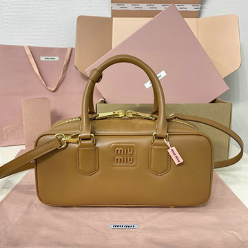 ミュウミュウ MIUMIU 057-MM5BB148ZS 2024年最新入荷 アルカディ トップハンドルバッグ トートバッグ ハンドバッグ 2way ショルダーバッグ レディース