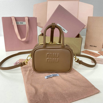 ミュウミュウ MIUMIU 057-MM5NR036ZS 2024年最新入荷 マイクロバッグ ハンドバッグ ショルダーバッグ レディース レザー
