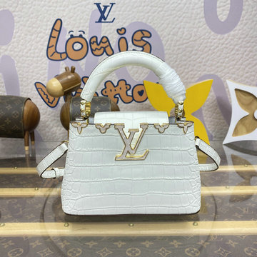 ルイヴィトン LOUISVUITTON 057-N86153M  2024年最新入荷 カプシーヌ MINI ハンドバッグ ショルダーバッグ クロコ柄