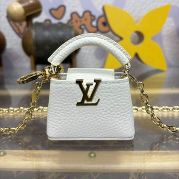 ルイヴィトン LOUISVUITTON 057-M02132B 2024年最新入荷 バッグチャーム マイクロ カプシーヌ チェーン 短財布
