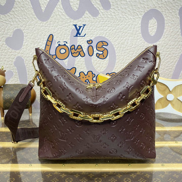 ルイヴィトン LOUISVUITTON 057-M12072  2024年最新入荷 Coussin Hobo MM トートバッグ ハンドバッグ 2way ショルダーバッグ レディース レザー