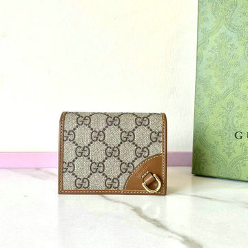 グッチ GUCCI 057-GG820692BXZ 2024年最新入荷 GGエンブレム ミニ ウォレット 二つ折り短財布 小銭入れ ソフトGGキャンバス