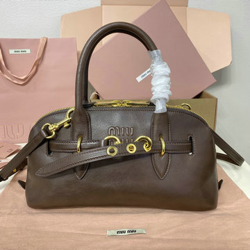 ミュウミュウ MIUMIU 057-MM5BB168PNM 2024年最新入荷 アバンチュール トップハンドルバッグ トートバッグ ハンドバッグ 2way ショルダーバッグ
