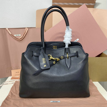 ミュウミュウ MIUMIU 057-MM5BG291PBK 2024年最新入荷 アバンチュール トップハンドルバッグ トートバッグ ハンドバッグ 2way ショルダーバッグ