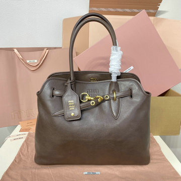ミュウミュウ MIUMIU 057-MM5BG291PNM  2024年最新入荷 アバンチュール トップハンドルバッグ トートバッグ ハンドバッグ 2way ショルダーバッグ