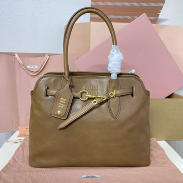 ミュウミュウ MIUMIU 057-MM5BG291PZS 2024年最新入荷 アバンチュール トップハンドルバッグ トートバッグ ハンドバッグ 2way ショルダーバッグ