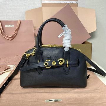 ミュウミュウ MIUMIU 057-MM5BB169PBK 2024年最新入荷 アバンチュール トップハンドルバッグ トートバッグ ハンドバッグ 2way ショルダーバッグ レディース
