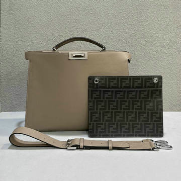 商品名称：フェンディ FENDI 168-FD7VA529HS 2024年最新入荷 ピーカブー ISeeU セレリア ミディアム トートバッグ 2way ショルダーバッグ メンズ ブリーフケース