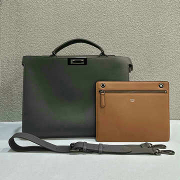 フェンディ FENDI 168-FD7VA529SH 2024年最新入荷 ピーカブー ISeeU セレリア ミディアム トートバッグ 2way ショルダーバッグ メンズ ブリーフケース