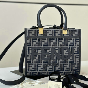 フェンディ FENDI 168-FD8BH394NSL 2024年最新入荷 サンシャイン スモール トートバッグ ハンドバッグ 2way ショルダーバッグ FFジャカードファブリック