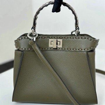 商品名称：フェンディ FENDI 168-FD8BN244LSG 2024年最新入荷 ピーカブー ミニ ハンドバッグ トートバッグ 2way ショルダーバッグ レディース