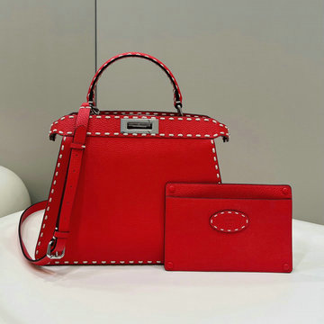 商品名称：フェンディ FENDI 168-FD8BN321LCRD  2024年最新入荷 ピーカブー ISeeU ミディアム ハンドバッグ トートバッグ 2way ショルダーバッグ レディース