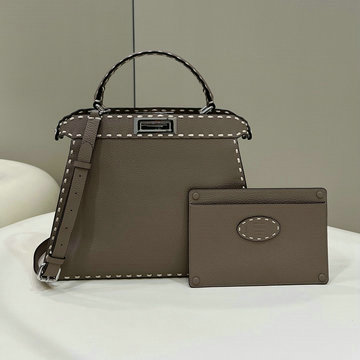 商品名称：フェンディ FENDI 168-FD8BN321LCSH  2024年最新入荷 ピーカブー ISeeU ミディアム ハンドバッグ トートバッグ 2way ショルダーバッグ レディース