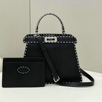 商品名称：フェンディ FENDI 168-FD8BN321LSBK 2024年最新入荷 ピーカブー ISeeU ミディアム ハンドバッグ トートバッグ 2way ショルダーバッグ レディース