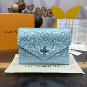 ルイヴィトン LOUISVUITTON 057-M12746 2024年最新入荷 ポルトフォイユ ヴィクトリーヌ 三つ折り財布 カード入れ モノグラム アンプラント レザー