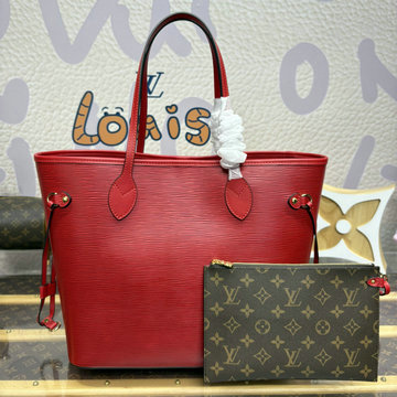 ルイヴィトン LOUISVUITTON 057-M12755 2024年最新入荷 ネヴァーフル MM トートバッグ ハンドバッグ トップハンドルバッグ レディース エピ レザー
