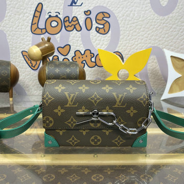 ルイヴィトン LOUISVUITTON  057-M12808 2024年最新入荷 スティーマー ウェアラブル ウォレット ショルダーバッグ モノグラム マカサー キャンバス