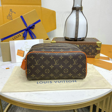 ルイヴィトン LOUISVUITTON 057-M46765 2024年最新入荷 ドップ キット クラッチバッグ ハンドバッグ 洗面具収納 ポーチ