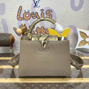 ルイヴィトン LOUISVUITTON 2024年最新入荷 カプシーヌ MM ハンドバッグ ショルダーバッグ トリヨンレザー