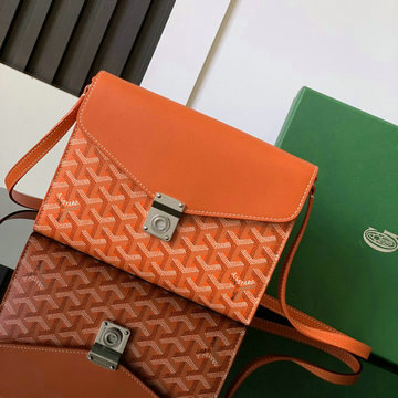 ゴヤール GOYARD BX-GY8063CS 2024年新色入荷 シープルポーチウォレット ショルダーバッグ レディース ゴヤールディンキャンバス シュヴロッシュカーフスキン