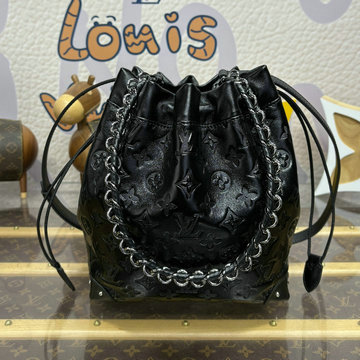 ルイヴィトン LOUISVUITTON 057-M13484 2024年最新入荷 ノエ トランク ドローストリングバッグ ショルダーバッグ レディース ラムレザー