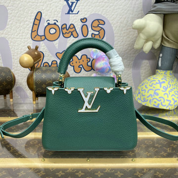 ルイヴィトン LOUISVUITTON 057-M23766  2024年最新入荷 カプシーヌ MINI ハンドバッグ ショルダーバッグ トリヨンレザー