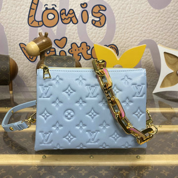 商品名称：ルイヴィトン LOUISVUITTON 057-M24338  2024年最新入荷 新作 クッサン BB ショルダーバッグ ウィメンズバッグ ラムレザー