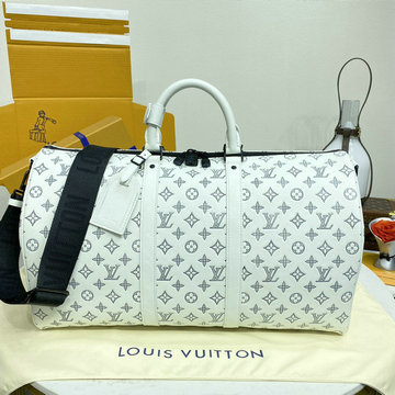 ルイヴィトン LOUISVUITTON  057-M24954 2024年最新入荷 キーポル バンドリエール 50 トートバッグ トラベルバッグ ボストンバッグ モノグラム シャドウ レザー