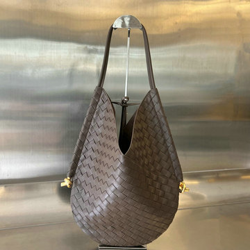 ボッテガヴェネタ BOTTEGAVENETA aj-BOV740990SK 2023年最新入荷 ミディアム ソルスティス ショルダーバッグ ホーボーバッグ クロスボディバッグ