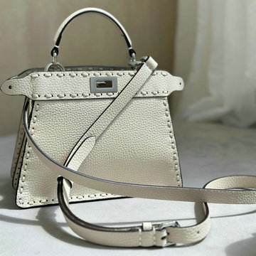 フェンディ FENDI 168-FD8BN335LBS  2024年最新入荷 ピーカブー ISeeU プチ トートバッグ トップハンドルバッグ ハンドバッグ 2way ショルダーバッグ レディース