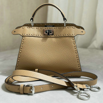 商品名称：フェンディ FENDI 168-FD8BN335LXS 2024年最新入荷 ピーカブー ISeeU プチ トートバッグ トップハンドルバッグ ハンドバッグ 2way ショルダーバッグ レディース