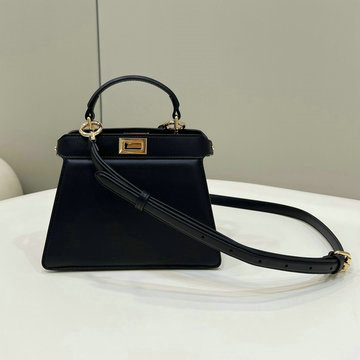 フェンディ FENDI  168-FD8BN355PBK 2024年最新入荷 ピーカブー ISeeU プチ トートバッグ トップハンドルバッグ ハンドバッグ 2way ショルダーバッグ レディース