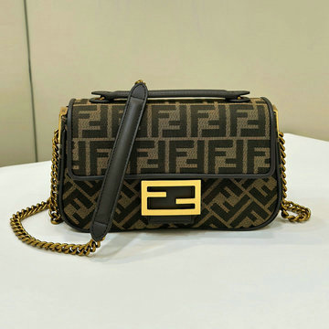 フェンディ FENDI 168-FD8BR793BKF 2024年最新入荷 バゲット チェーン ミディ トートバッグ 2way ショルダーバッグ レディース