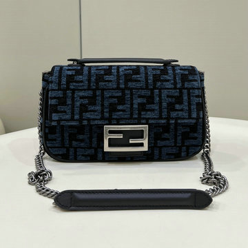 フェンディ FENDI 168-FD8BR793BKL 2024年最新入荷 バゲット チェーン ミディ トートバッグ 2way ショルダーバッグ レディース