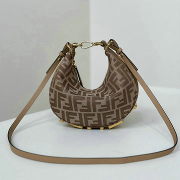 フェンディ FENDI 168-FD8BS081BXK 2024年最新入荷 グラフィ ミニバッグ ホーボーバッグ トートバッグ ハンドバッグ ショルダーバッグ レディース