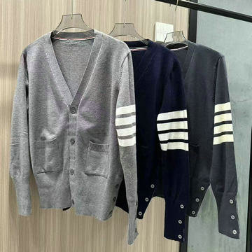 商品名称：トム ブラウン Thom Browne MS-MYTB24006 2024年秋冬最新入荷 カーディガン ロングスリーブ ニットセーター カシミヤ ウール