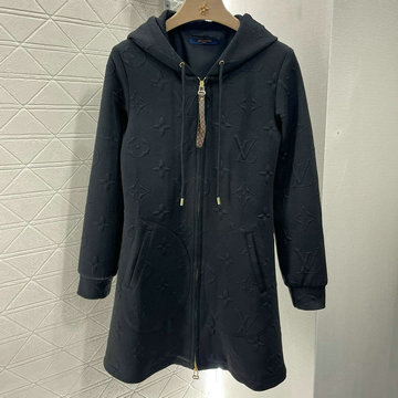 商品名称：ルイヴィトン LOUISVUITTON XG-WTLV24020K  2024年秋冬最新入荷 モノグラム フードパーカ ジップジャケット レディース アウターコート