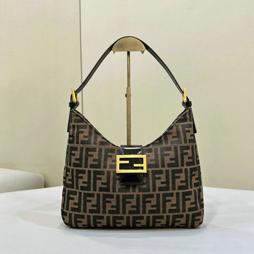 フェンディ FENDI 168-FD8320BKF 2024年最新入荷 ホーボーバッグ トートバッグ ハンドバッグ 2way 肩掛け ショルダーバッグ レディース