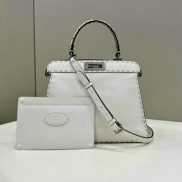商品名称：フェンディ FENDI 168-FD8BN321LSBS 2024年最新入荷 ピーカブー ISeeU ミディアム ハンドバッグ トートバッグ 2way ショルダーバッグ レディース