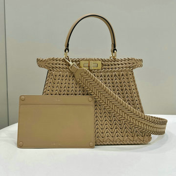 商品名称：フェンディ FENDI 168-FD8BN321MJXS 2024年最新入荷 ピーカブー ISeeU ミディアム ハンドバッグ トートバッグ 2way ショルダーバッグ レディース