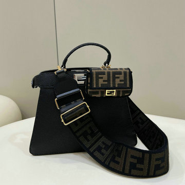 商品名称：フェンディ FENDI 168-FD8BN327LPBK  2024年最新入荷 ピーカブー ISeeU スモール ハンドバッグ トートバッグ 2way ショルダーバッグ レディース