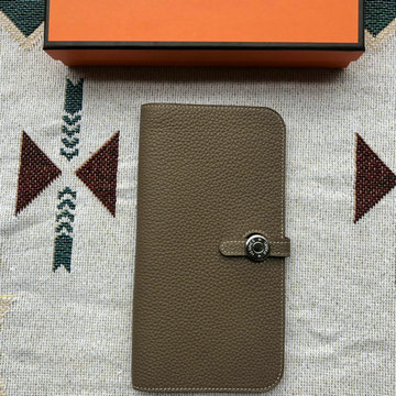 エルメス HERMES 063-H509ZTGDH 2024年最新入荷 ドゴン ロングウォレット 二つ折り長財布 幅狭い レザー