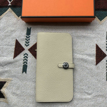 エルメス HERMES 063-H509ZTGNB  2024年最新入荷 ドゴン ロングウォレット 二つ折り長財布 幅狭い レザー
