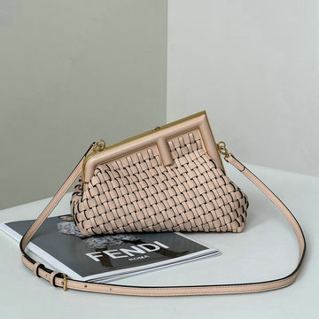 フェンディ FENDI 168-FD8BP129ZQQF 2024年最新入荷 ファースト スモール クラッチバッグ ショルダーバッグ レディース