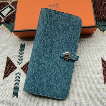 エルメス HERMES 063-H509ZTGNL 2024年最新入荷 ドゴン ロングウォレット 二つ折り長財布 幅狭い レザー