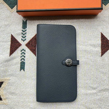 エルメス HERMES 063-H509ZTGSL 2024年最新入荷 ドゴン ロングウォレット 二つ折り長財布 幅狭い レザー
