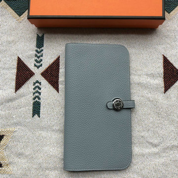 エルメス HERMES 063-H509ZTGYL  2024年最新入荷 ドゴン ロングウォレット 二つ折り長財布 幅狭い レザー