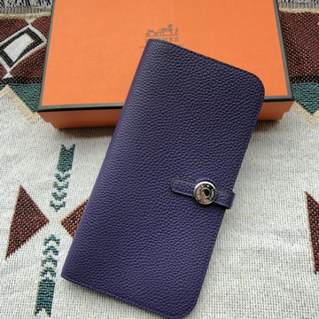 エルメス HERMES 063-H509ZTGZS 2024年最新入荷 ドゴン ロングウォレット 二つ折り長財布 幅狭い レザー