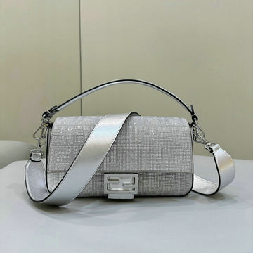 フェンディ FENDI 168-FD8BR600MDYS 2024年最新入荷 バケットバッグ トートバッグ 2way ショルダーバッグ レディース クリスタルFFモチーフ