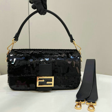 フェンディ FENDI 168-FD8BR600ZBK 2024年最新入荷 バケットバッグ トートバッグ 2way ショルダーバッグ スパンコール レディース